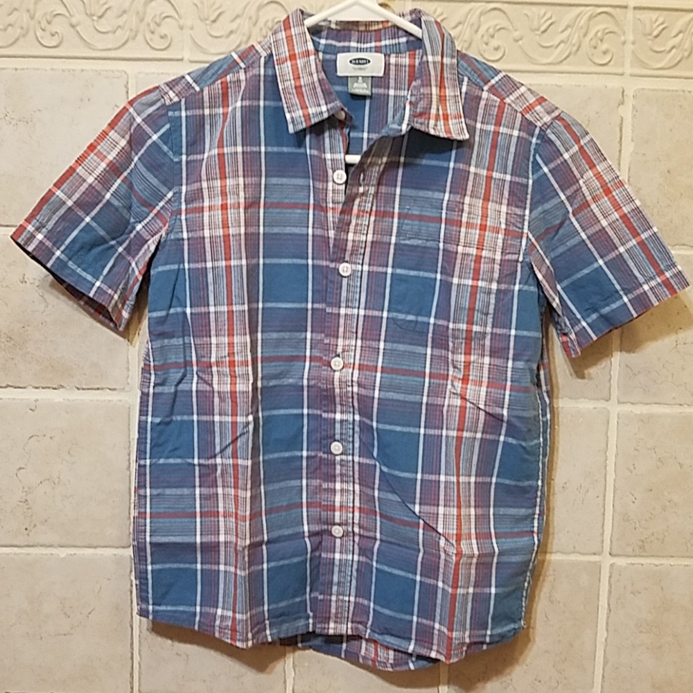 Old Navy Boy's Short Sleeve Button down